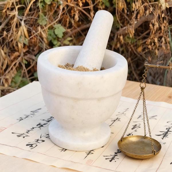 すり鉢とすりこぎセット ニンニクを砕く オーガニックな外観 大理石 多目的スパイス粉砕 ニンニククラッシャー キッチン調理用