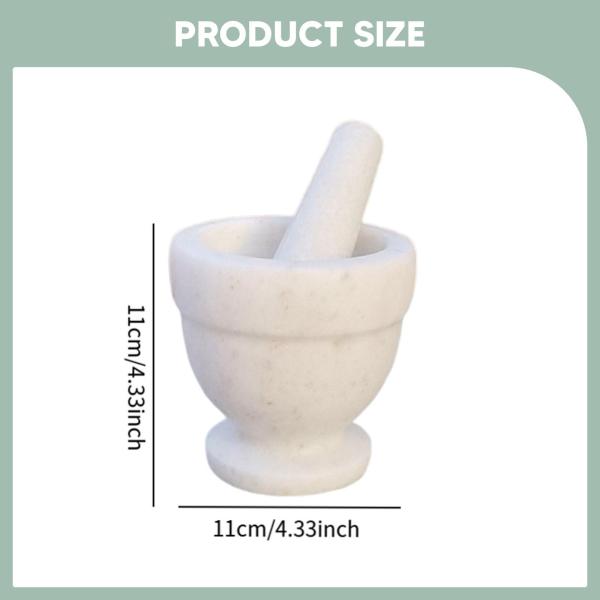 すり鉢とすりこぎセット ニンニクを砕く オーガニックな外観 大理石 多目的スパイス粉砕 ニンニククラッシャー キッチン調理用