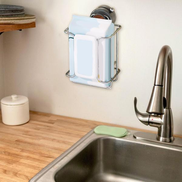 壁掛け式ワイプディスペンサー ティッシュボックスカバー ホテル リビングルーム 洗面所用 ブラウン 吸盤