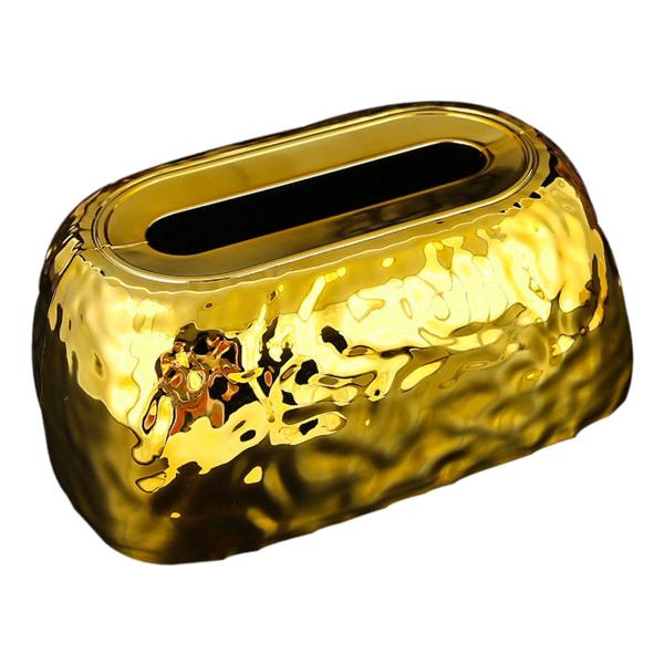 アクリル製ティッシュボックスホルダー リビングルーム装飾 寝室 ホテル ファームハウス ゴールド