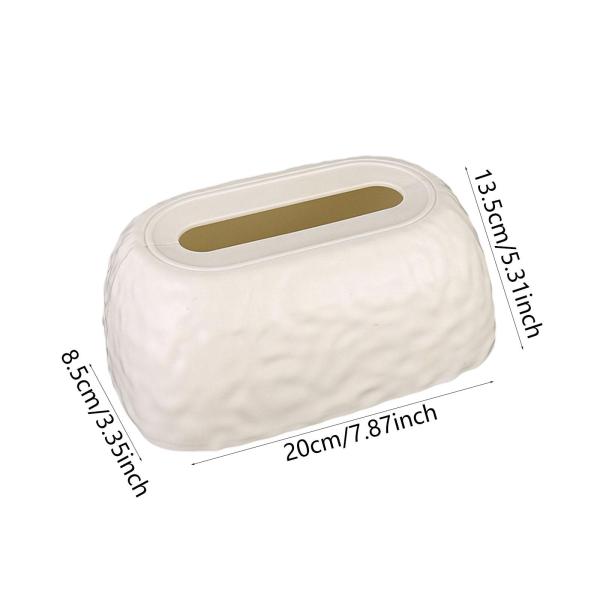 アクリル製ティッシュボックスホルダー リビングルーム装飾 寝室 ホテル ファームハウス ホワイト