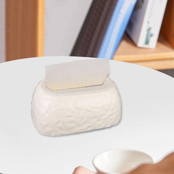 アクリル製ティッシュボックスホルダー リビングルーム装飾 寝室 ホテル ファームハウス ホワイト