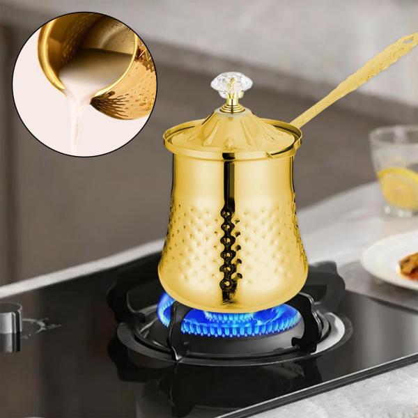 コーヒーポット レストラン オーバーフロー防止注ぎ口付き 蓋付き キャンプ用 ステンレススチール S