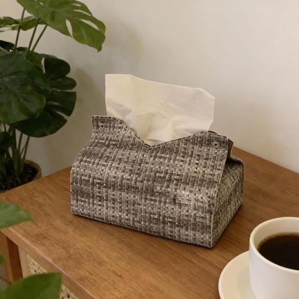 ティッシュボックスカバー 装飾 モダン ナプキンディスペンサー 寝室 ホームドレッサー用 グレー