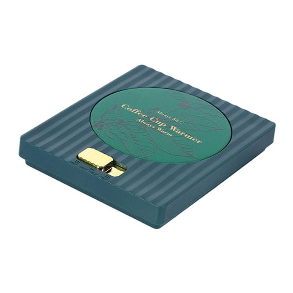 コーヒーマグウォーマーギフトコースターミルクと紅茶用家庭とオフィス用女性と男性用グリーン