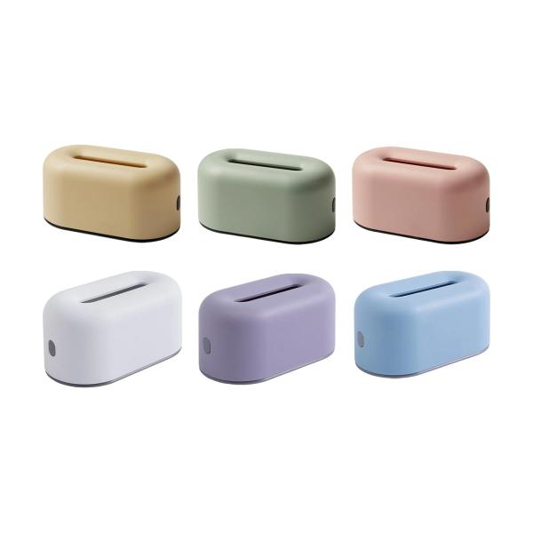 ティッシュボックスホルダー ナプキン フェイシャルティッシュホルダー レストラン オフィス デスクトップ用 クリーミーイエロー