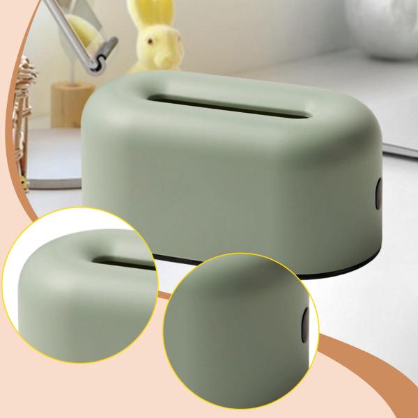 ティッシュボックスホルダー ナプキン フェイシャルティッシュホルダー レストラン オフィス デスクトップ用 グリーン