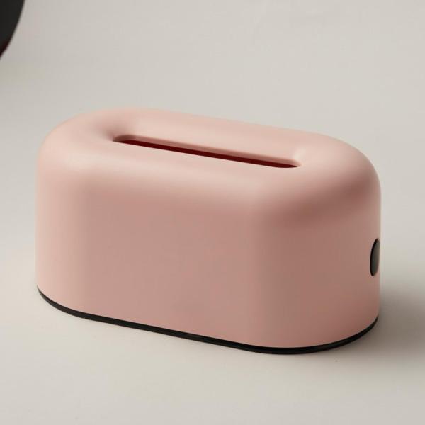 ティッシュボックスホルダー ナプキン ティッシュホルダー レストラン オフィス デスクトップ用 ピンク