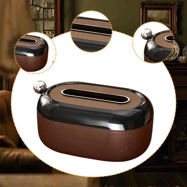 ティッシュボックスカバーディスペンサー ラウンドエレガント ナプキンホルダー ティッシュペーパーホルダー カウンタートップ オフィスデスク 寝室 化粧