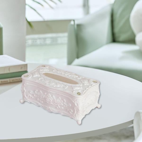 ティッシュボックスカバー デスクティッシュホルダー ペーパーボックス 寝室 トイレ ナイトスタンド ホワイト