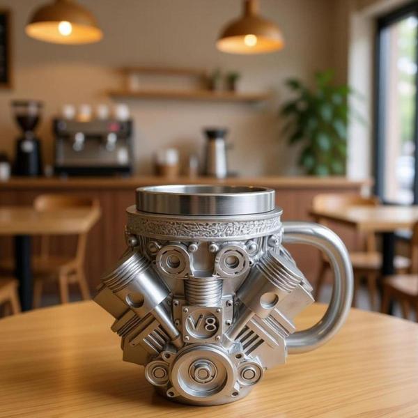 エンジンコーヒーマグ ユニークな耐熱ドリンクカップ キッチン フェスティバル ホテル V8 L