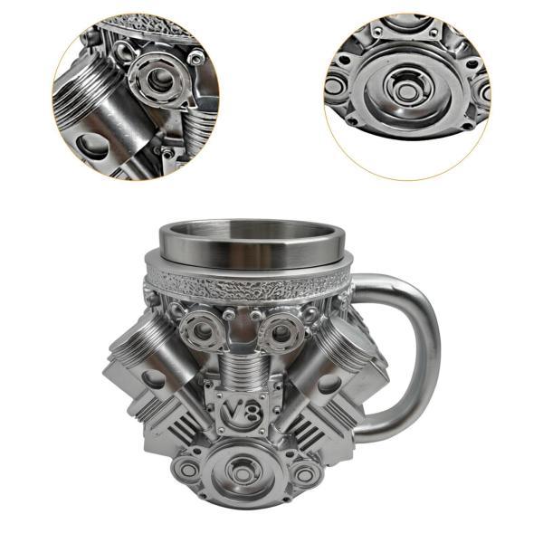 エンジンコーヒーマグ ユニークな耐熱ドリンクカップ キッチン フェスティバル ホテル V8 L