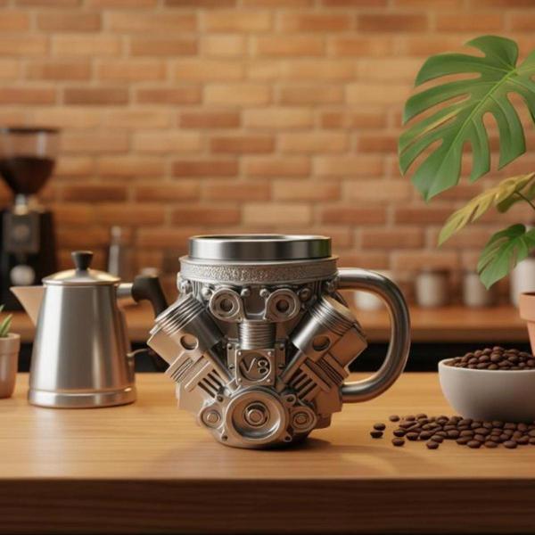 エンジンコーヒーマグ ユニークな耐熱ドリンクカップ キッチン フェスティバル ホテル V8 L