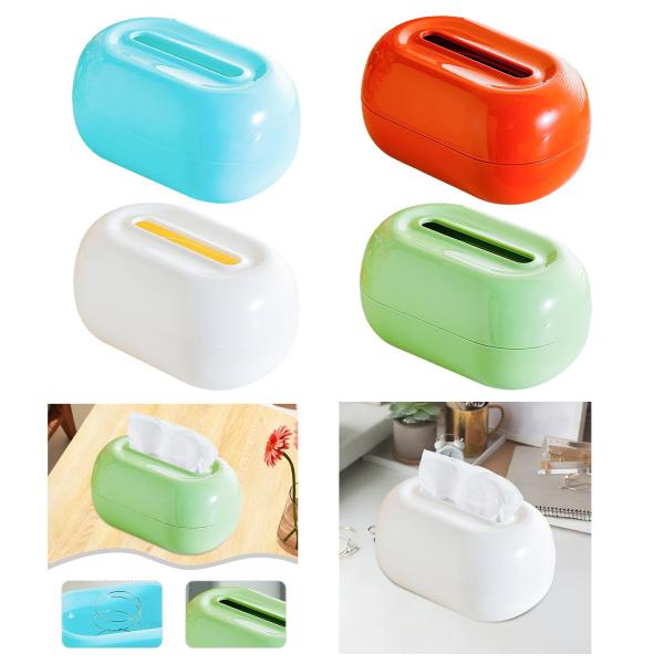 ティッシュケース フェイシャルティッシュホルダー ペーパーボックス リビングルーム オフィス用 ブルー