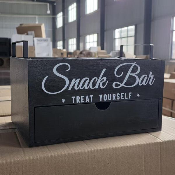 カウンタートップスナックオーガナイザー、仕切り付きティーバッグステーション、省スペースコーヒーバーオーガナイザー、ホテルキャビネット用スナックボックス