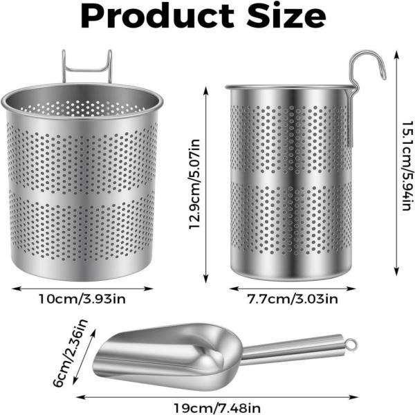 ステンレス製アイススクープ、ホルダー付き、多目的キッチンガジェット、ポータブルキューブホルダー、キッチンバーバケット用プレミアム