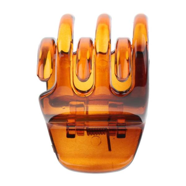 女性の髪の爪のグリップの女性の髪のジョーの折り畳み髪のクリップアクセサリー茶色