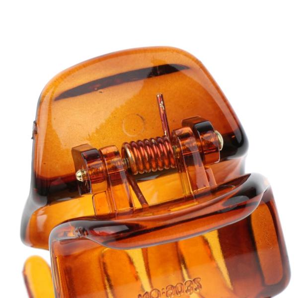 女性の髪の爪のグリップの女性の髪のジョーの折り畳み髪のクリップアクセサリー茶色