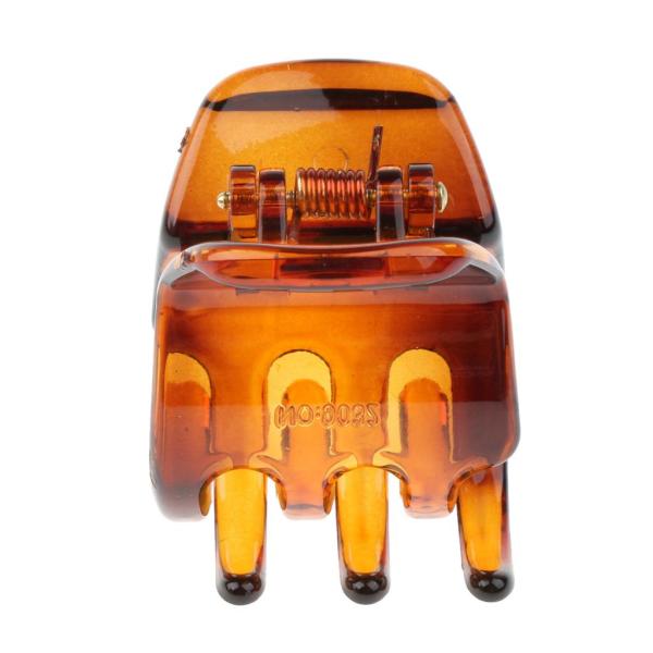 女性の髪の爪のグリップの女性の髪のジョーの折り畳み髪のクリップアクセサリー茶色