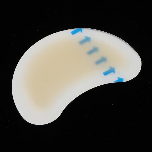 1対のスポンジヒールグリップバックライナーシューインソールパッド足のケアプロテクターベージュ4.2x6.2cm