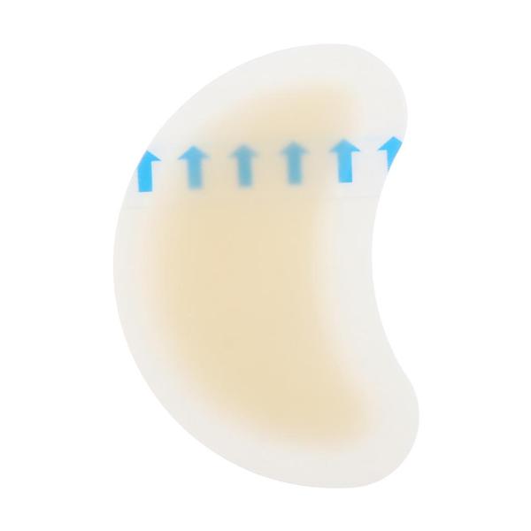 1対のスポンジヒールグリップバックライナーシューインソールパッド足のケアプロテクターベージュ4.2x6.2cm