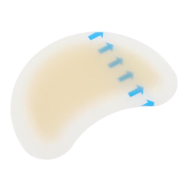 1対のスポンジヒールグリップバックライナーシューインソールパッド足のケアプロテクターベージュ4.2x6.2cm