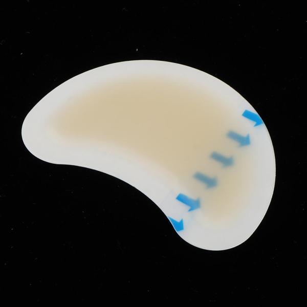 1対のスポンジヒールグリップバックライナーシューインソールパッド足のケアプロテクターベージュ4.2x6.2cm