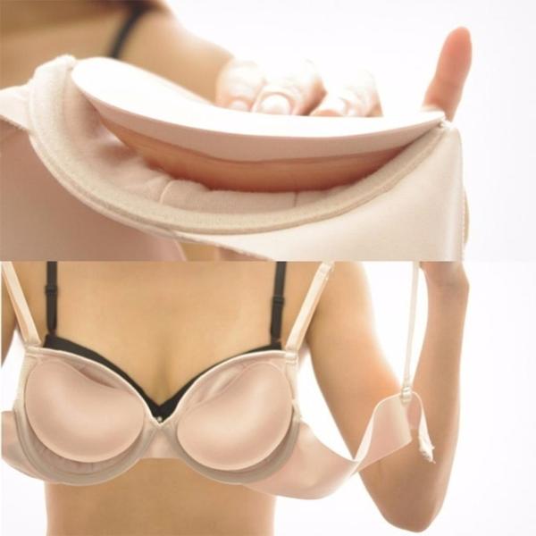 粘着性のあるシリコンブラインサートパッドが乳房エンハンサーの肌の色を押し上げます
