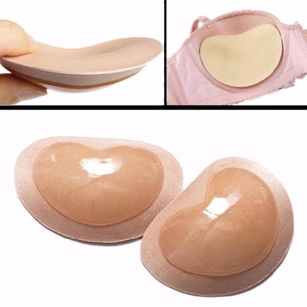 粘着性のあるシリコンブラインサートパッドが乳房エンハンサーの肌の色を押し上げます