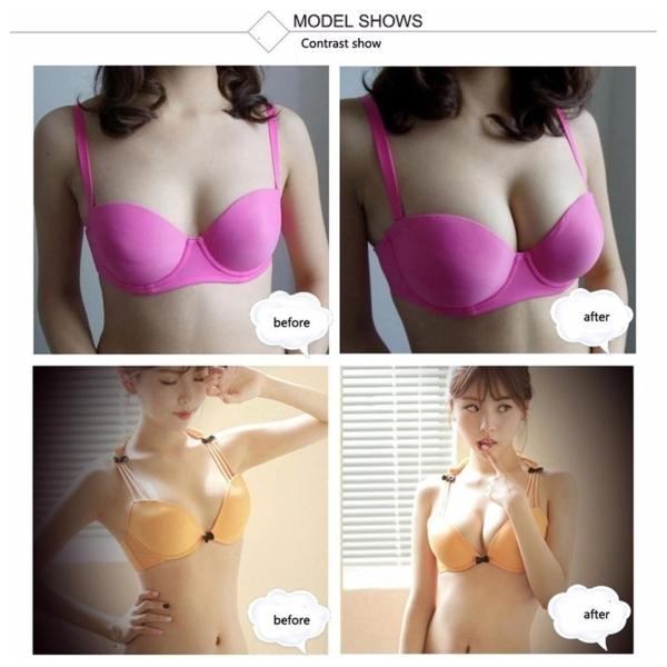 粘着性のあるシリコンブラインサートパッドが乳房エンハンサーの肌の色を押し上げます