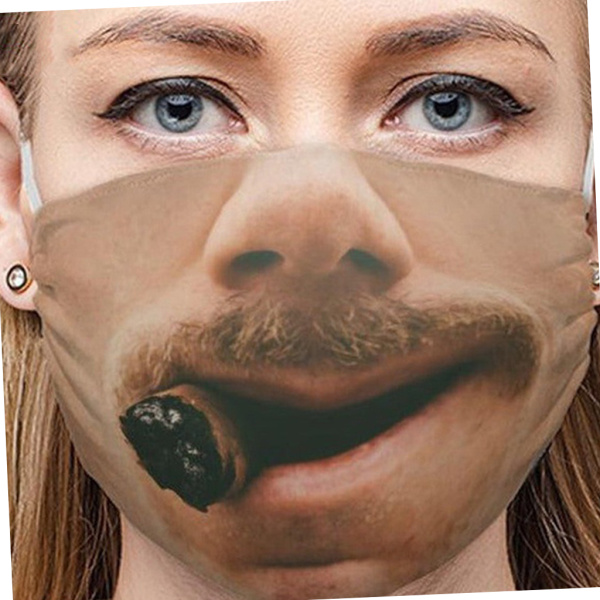 保護マスクおかしい顔の口コスプレパーティーハーフマスク屋外アクセサリーE