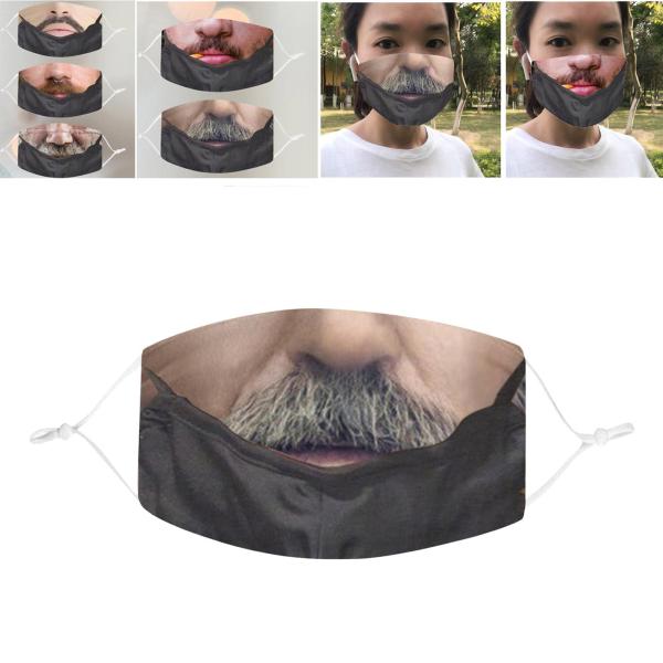 面白いフェイスマスク通気性のある洗える口の保護再利用可能な口のマスクB