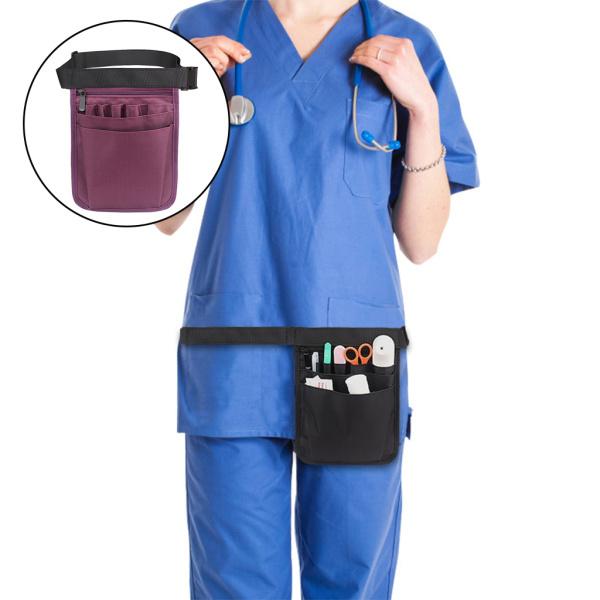 ナースポーチ ナースグッズ ペンケース ポーチ バッグ 看護  介護 収納 ポケットいっぱい サイズ調節可能 全3色