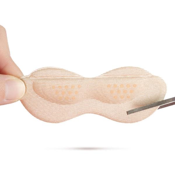 2xシューズヒールパッドクッションフットプロテクターインソールはベージュの擦れを防ぎます