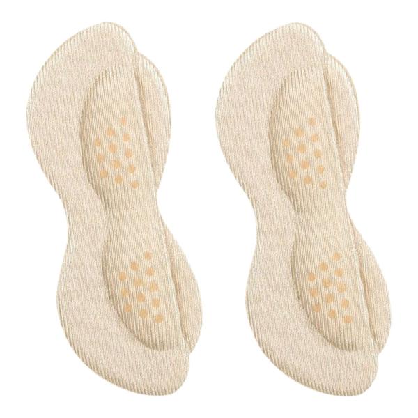 2xシューズヒールパッドクッションフットプロテクターインソールはベージュの擦れを防ぎます