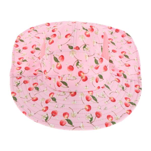 フィッシャーマンキャップアンチUVガールズフィッシングソフトハイキングベビーバケットハットサンハットピンク