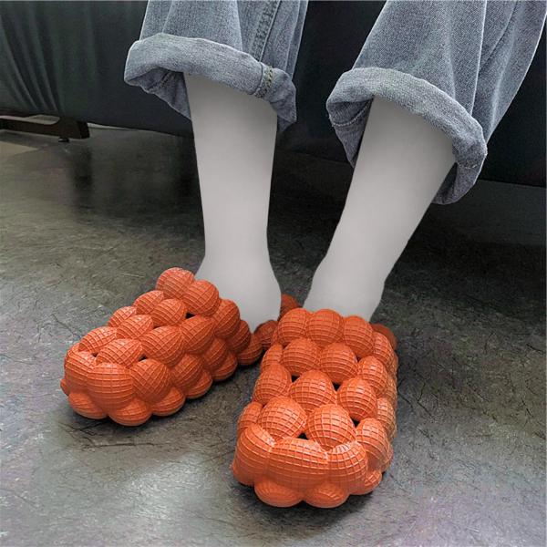 ファッションサマースリッパスライドサンダルユニセックスEVAforIndoor Beach Home Orange 39 to 40