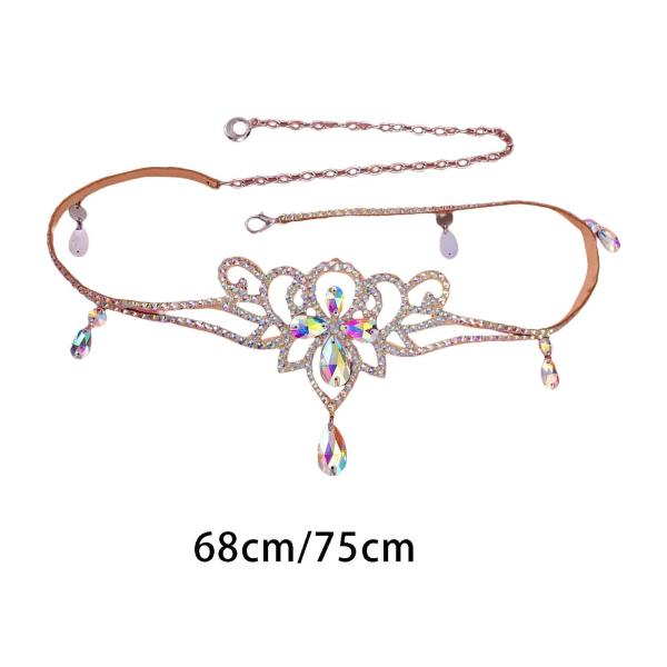 レディ・レディース・ウエスト・チェーン・ベリー・ダンス・ベルト・インディアン・ダンス・コスチューム , 68cm