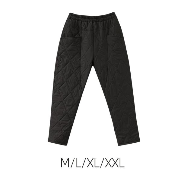 冬暖かいダウン パンツ コンプレッション スノー パンツ  ハイウエスト M