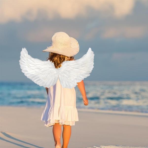 美しい天使の羽のコスプレ装飾シーンのレイアウトは、ハロウィーン パーティー ショーのためにドレスアップします。｜stk-shop｜03