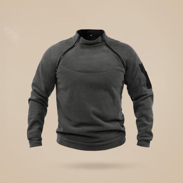  ジャケット ジッパー プルオーバー スウェットシャツ 服 保温 ファッション 釣り用 ダークグレー M