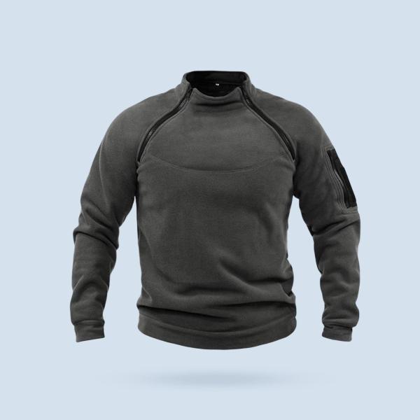  ジャケット ジッパー プルオーバー スウェットシャツ 服 サーマルファッション 釣り用 ダークグレー XXL