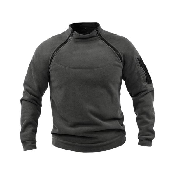  ジャケット ジッパー プルオーバー スウェットシャツ 服 サーマルファッション 釣り用 ダークグレー XXL