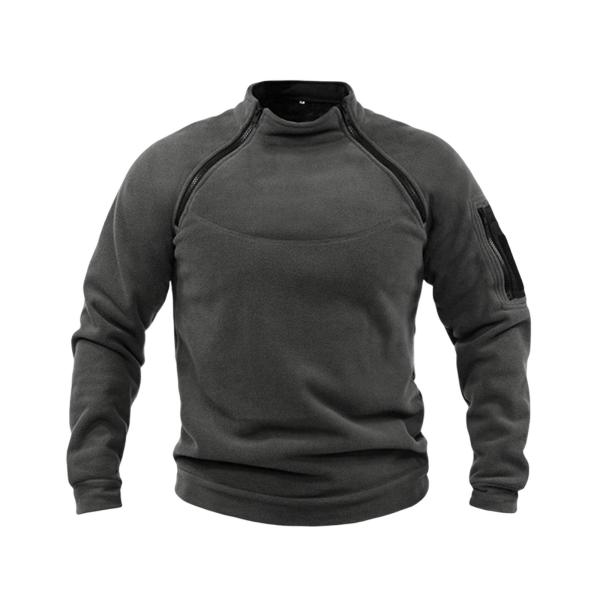  ジャケット ジッパー プルオーバー スウェットシャツ 服 サーマルファッション 釣り用 ダークグレー XXXL