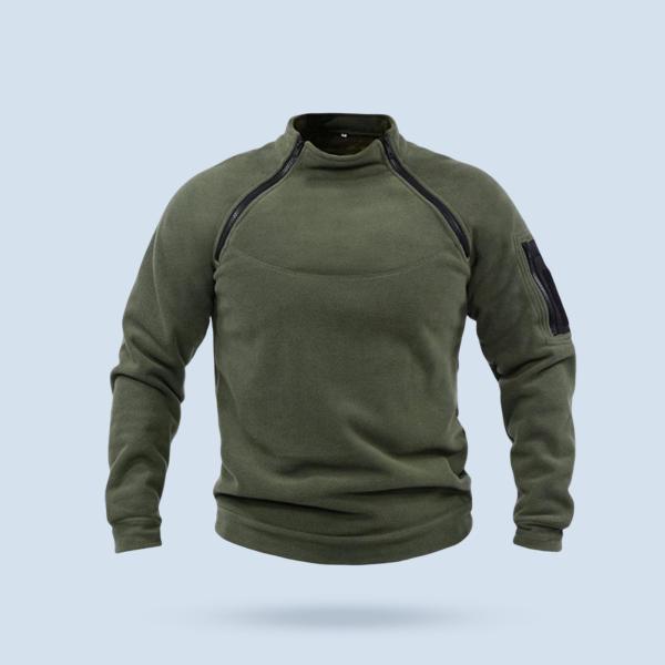  ジャケット ジッパー プルオーバー スウェットシャツ 服 防寒 ファッション 釣り用 グリーン S
