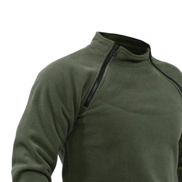  ジャケット ジッパー プルオーバー スウェットシャツ 服 防寒 ファッション 釣り用 グリーン S