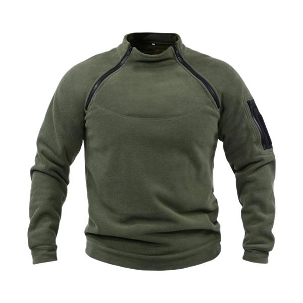  ジャケット ジッパー プルオーバー スウェットシャツ 服 防寒 ファッション 釣り用 グリーン S
