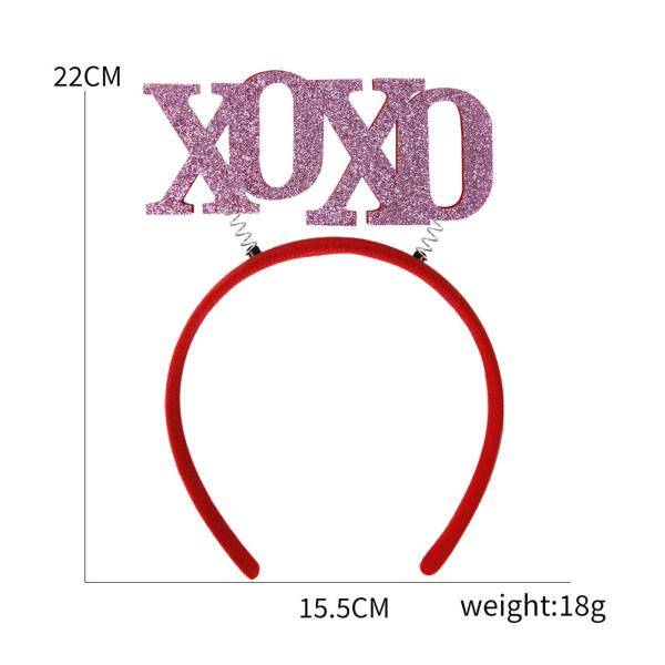 バレンタインデーのカチューシャ パーティーの装飾ファンシー ドレス誕生日ギフト女の子バイオレット文字