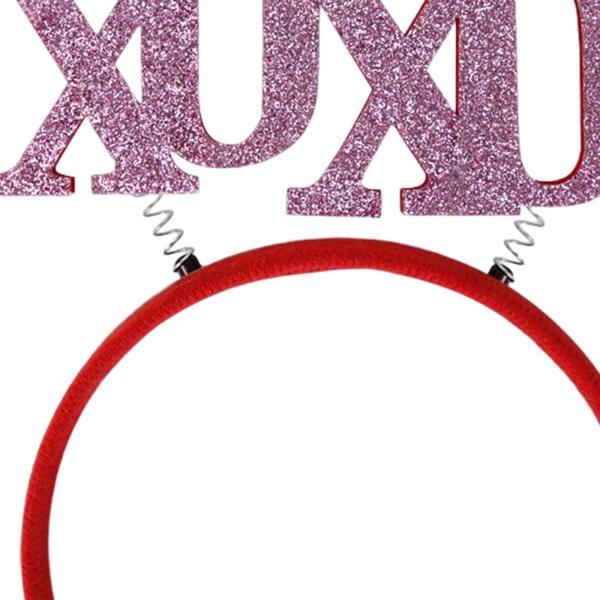 バレンタインデーのカチューシャ パーティーの装飾ファンシー ドレス誕生日ギフト女の子バイオレット文字