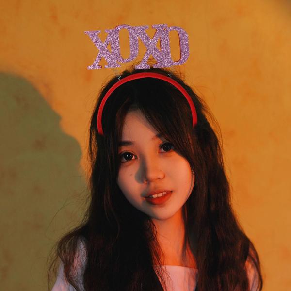 バレンタインデーのカチューシャ パーティーの装飾ファンシー ドレス誕生日ギフト女の子バイオレット文字